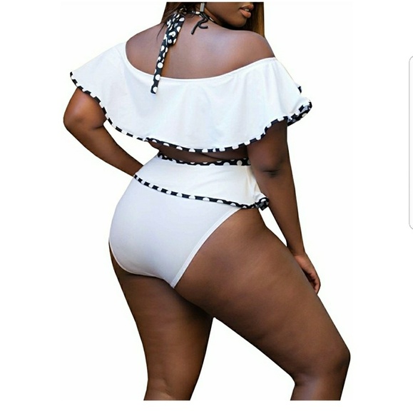 Plus Size Two Piece Swim Suit - Picture 2 of 7